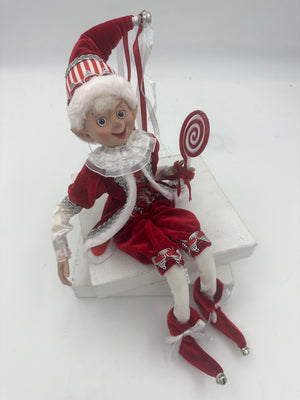 16" Red/White Candy Shop Elf