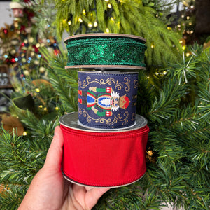 Designer Ribbon Bundle | Classy Navy Nutcracker