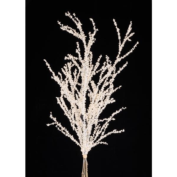 35" Mini Berry Twig Bundle | Iridescent White