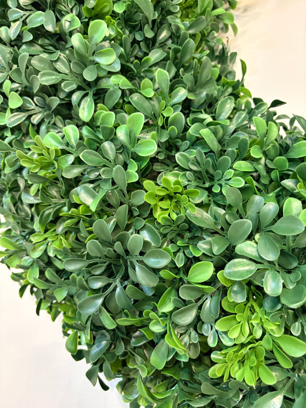 30" Green Boxwood Deluxe Wreath