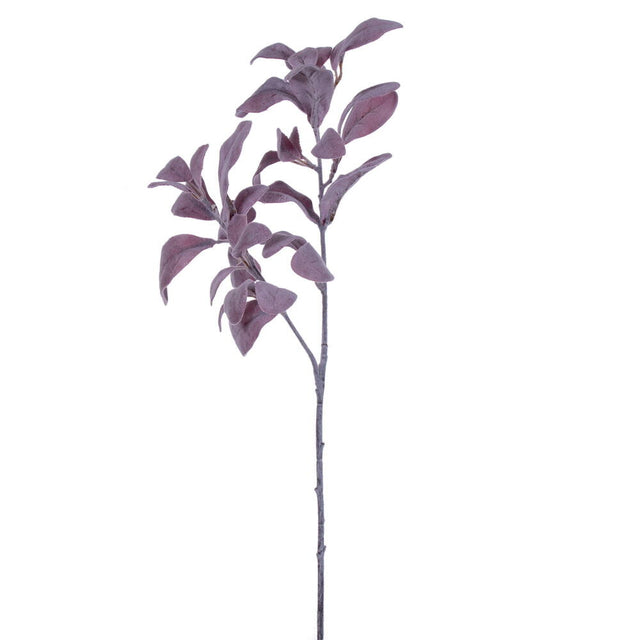 27" Artificial Frosted Burgundy Lamb’s Ear Spray