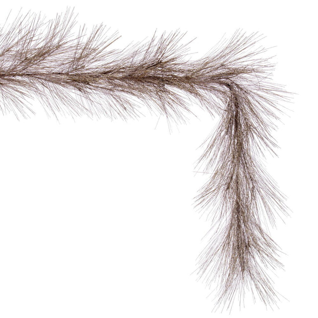 6' Champagne Metallic Pine Needle Garland