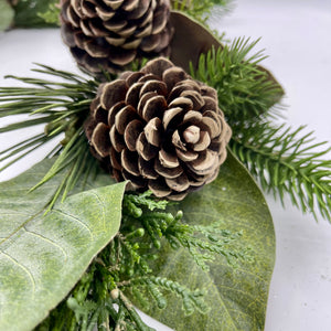 48" Pine-Cedar-Magnolia Leaf Garland