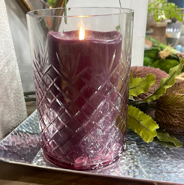 7.5" Diamond Pattern Candle Holder