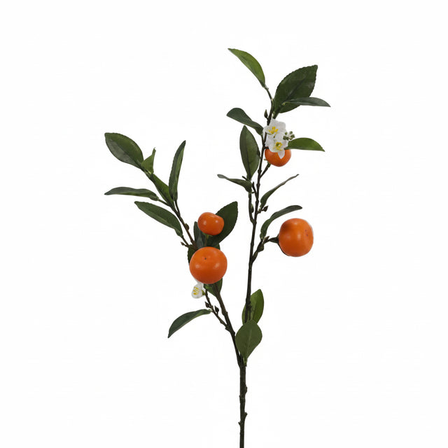 35" Orange Spray with Leaves