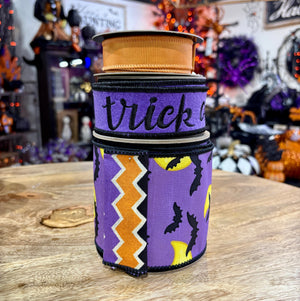 Designer Ribbon Bundle | Halloween Chevron