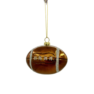 Football-Shaped Ornament | 3.5x2.5"