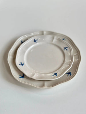 Bluebird Painted Dinner Plate