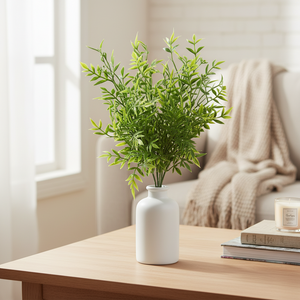12" Ruscus Bush in Two-Tone Green