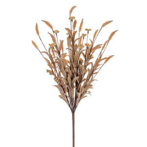 23" Artificial Light Brown Rabbit Tail Bush