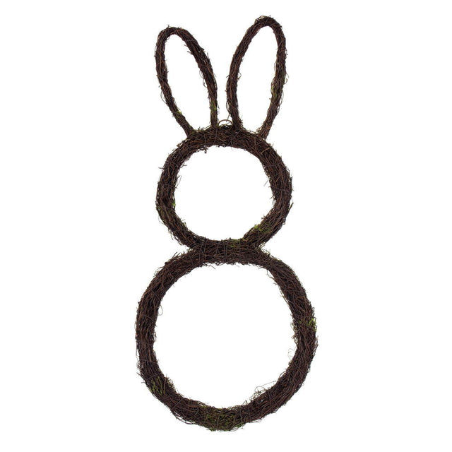 26" Mossy Twig Bunny Wreath