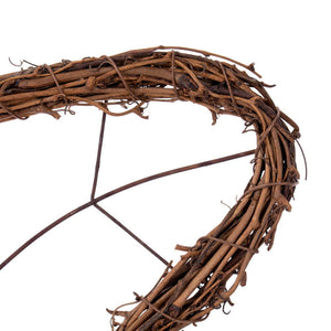 13"H x 15"W Natural Twig Butterfly Wreath