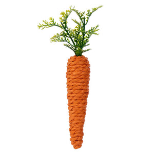 7" Artificial Jute Carrots – Bag of 6