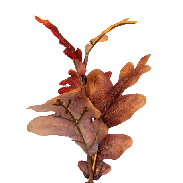 26" Orange Autumn Oak Leaf Wreath