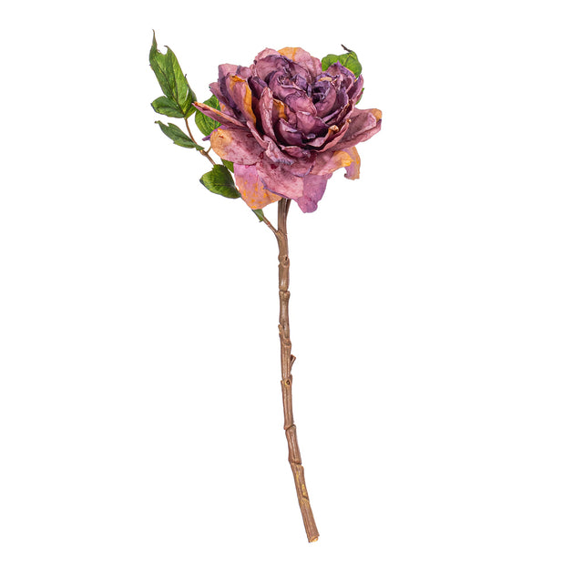 16.5" Real Touch Peony Stem | Orange/Red or Purple