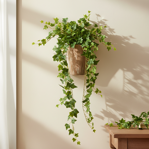 34" Artificial Green Ivy Hanging Bush