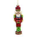 6" Glass Traditional Nutcracker Ornament