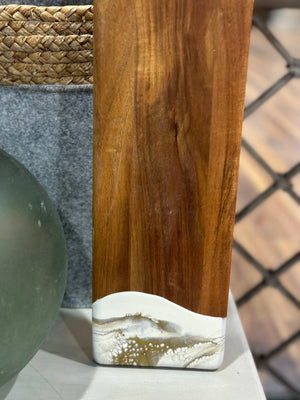 23.5" Cheeseboard Baguette Gold Quartz