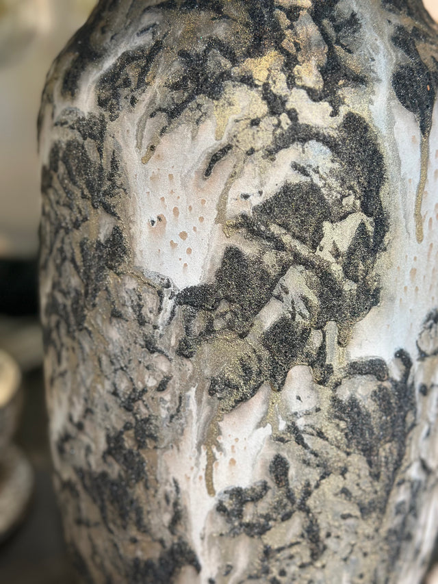 16" Dark Gold Jarra Vase