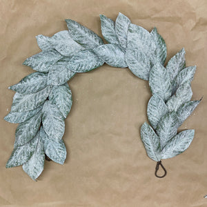48" Snow Magnolia Leaf Garland
