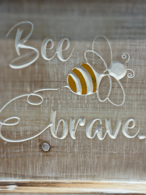 15"-12" Nesting Wood Bee Trays Set of 2