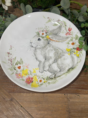 11" Sweet Bunny Dinner Plate