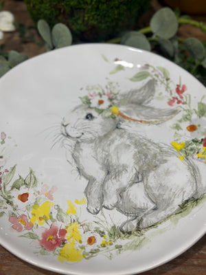 11" Sweet Bunny Dinner Plate