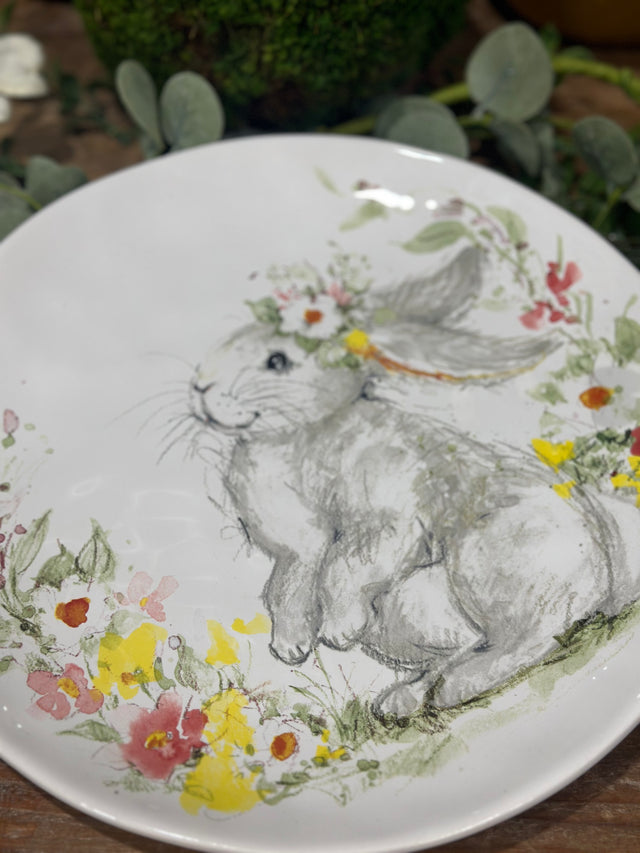 11" Sweet Bunny Dinner Plate