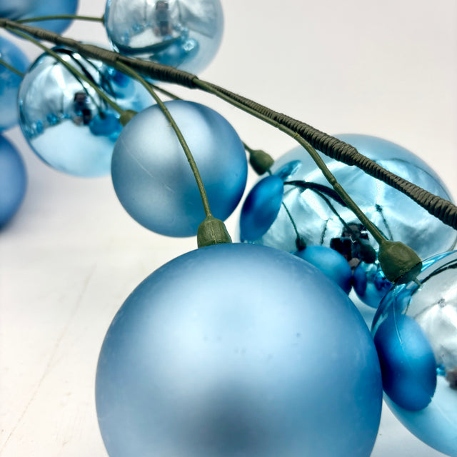 10' Denim Blue Ball Branch Garland