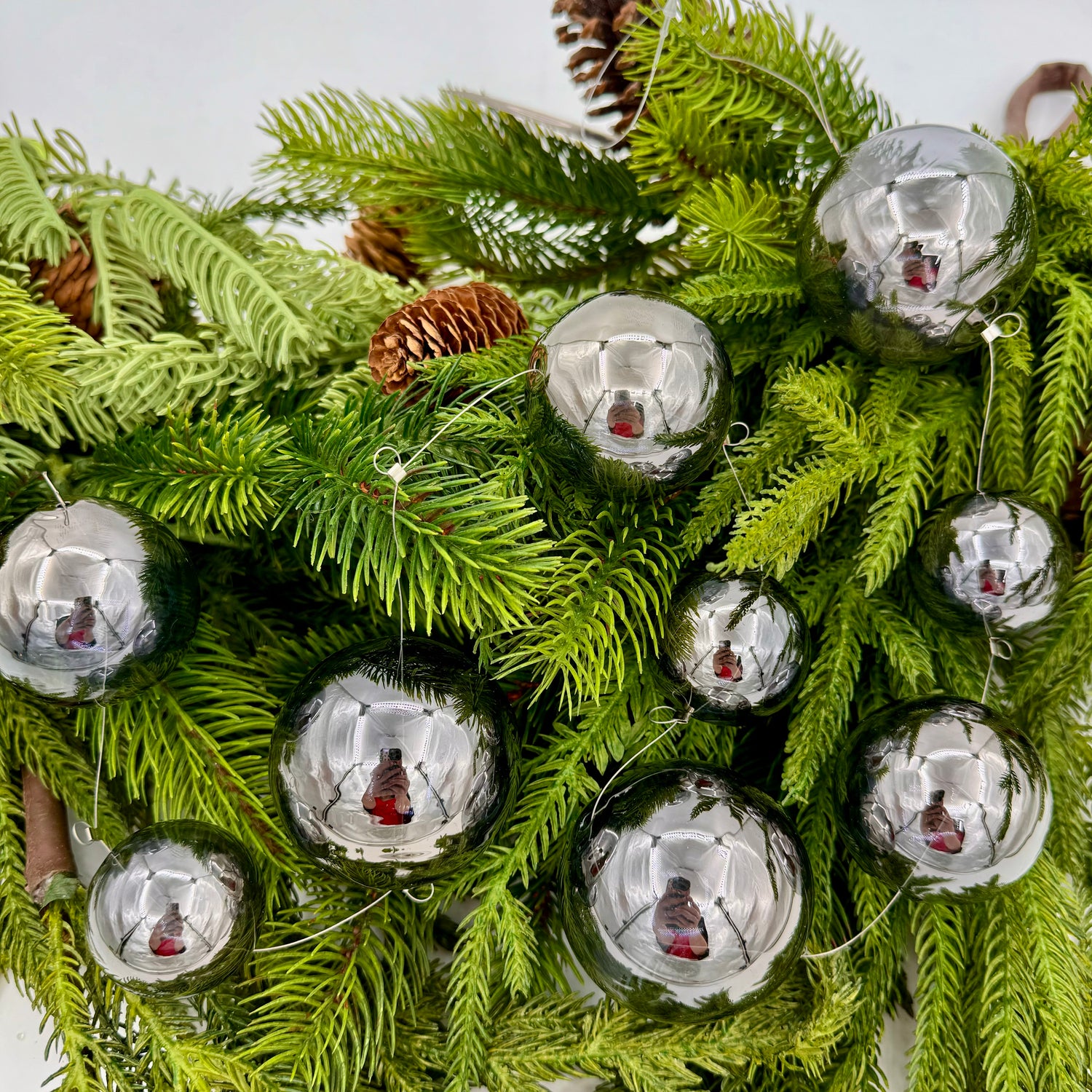 33" Garland of Glass - Gray