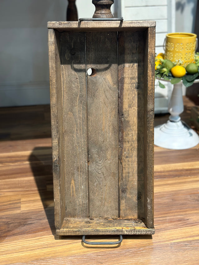 22" Medium Wood Tray