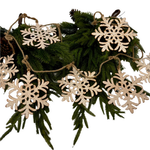 74" Metal Snowflake Garland