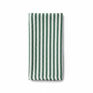 18"x18" Green & White Madison Stripe Napkin