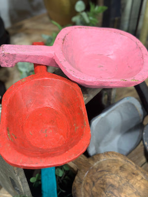 11" Wooden Scoop Dough Bowl