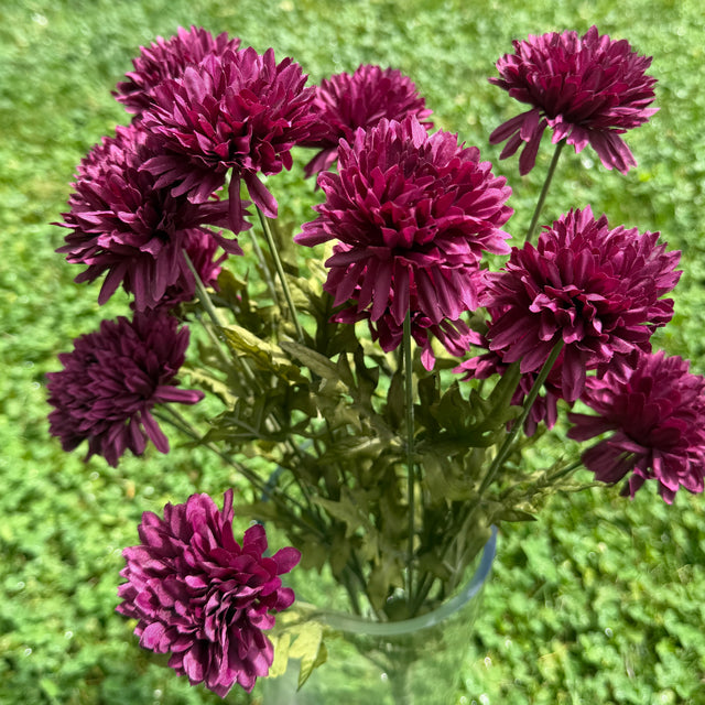 19" Plum Fall Mum Bundle