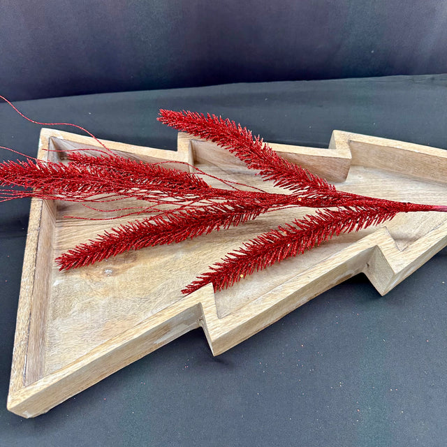 30" Wheat Glitter Spray