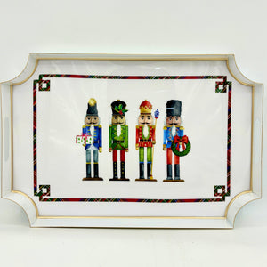 18" Nutcracker Enameled Tray