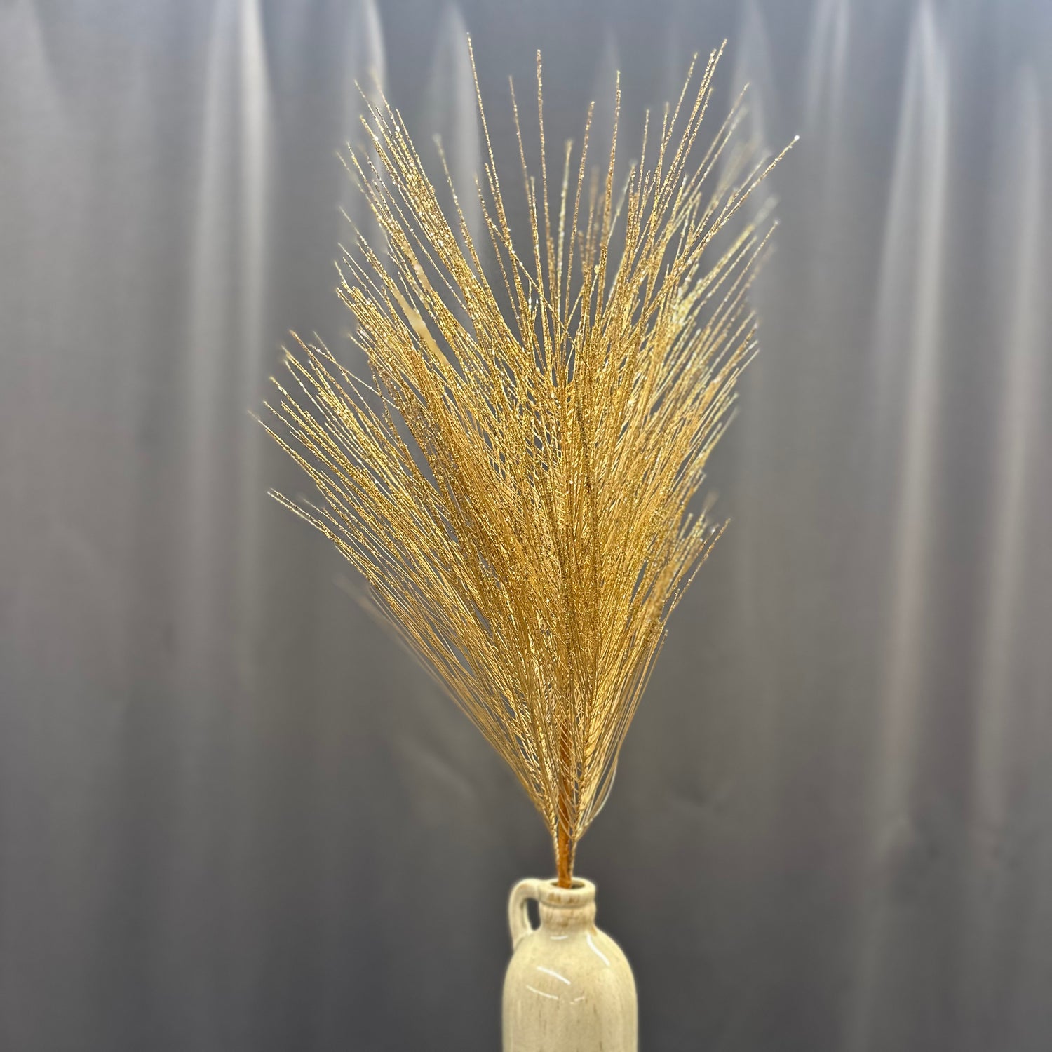 24" Gold Metallic Pine Needle Spray