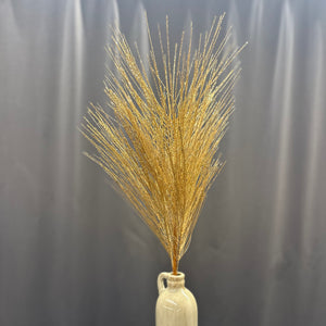 24" Gold Metallic Pine Needle Spray