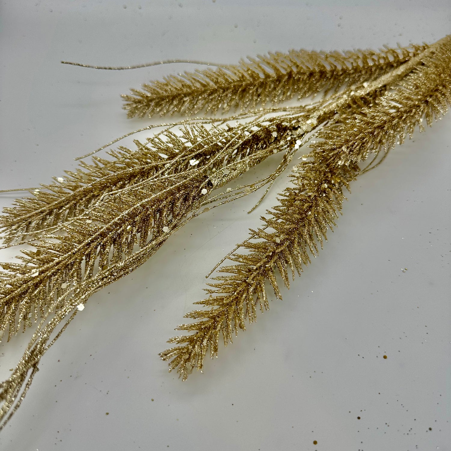 30" Wheat Glitter Spray