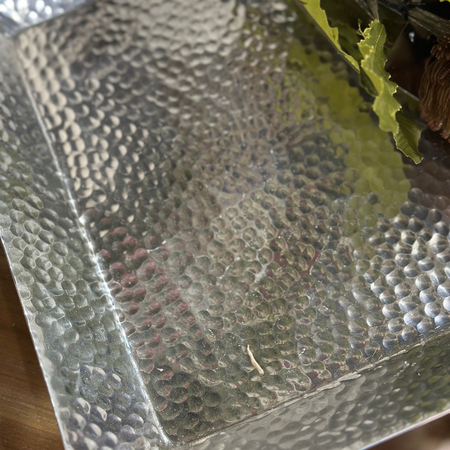 12" Silver Square Tray