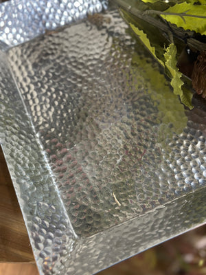 12" Silver Square Tray