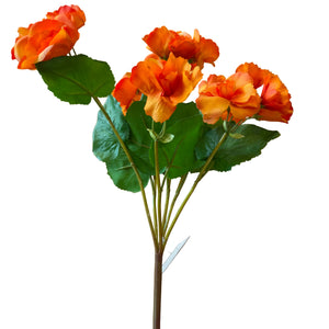 17" UV-Proof Orange Begonia Bush