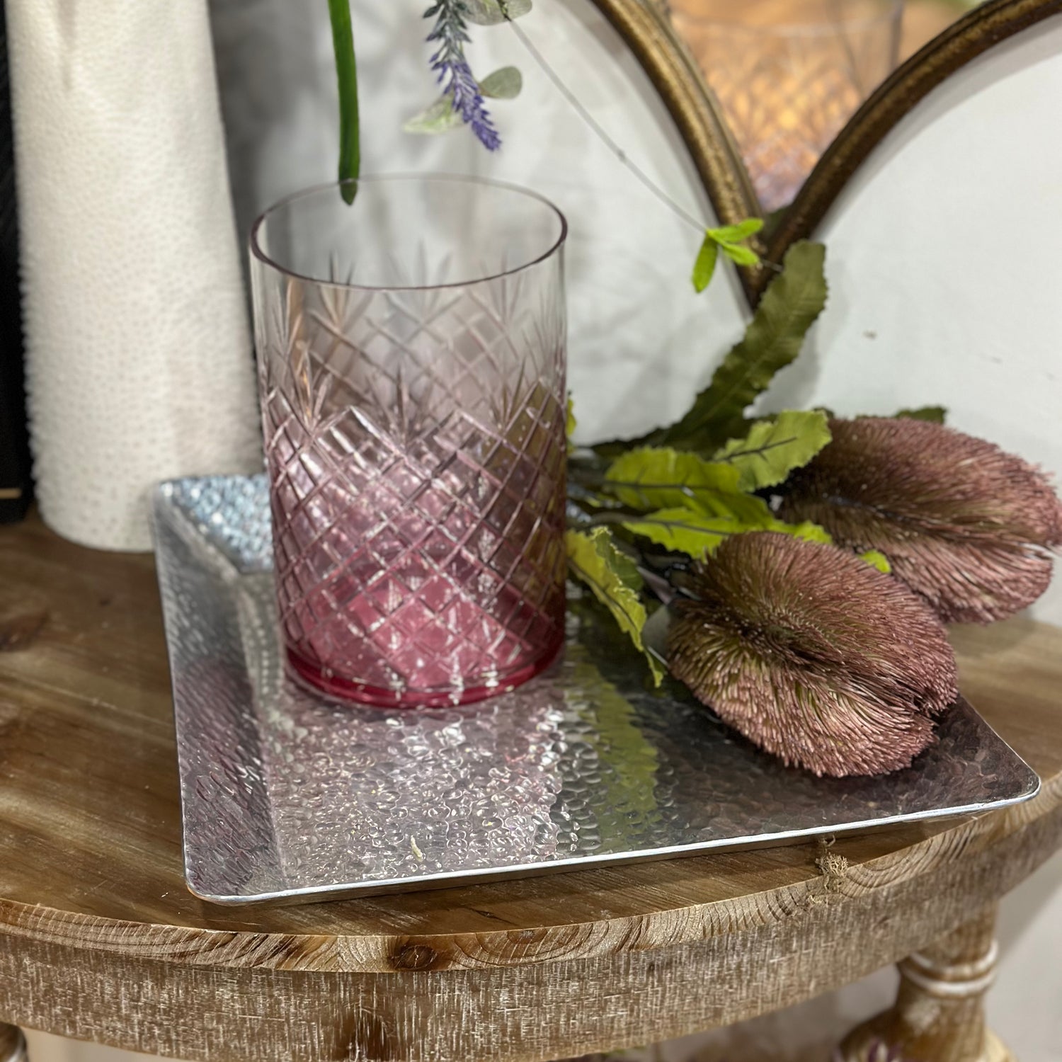 12" Silver Square Tray