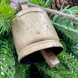 48" Iron & Jute Gold Bell Garland Christmas Décor