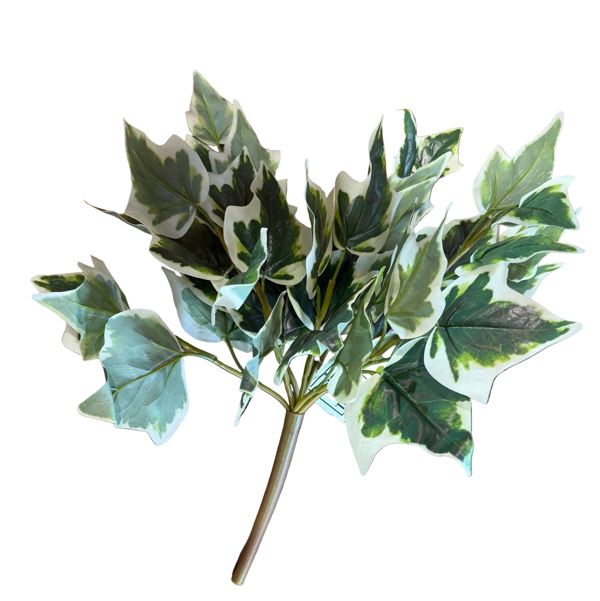 17" Garden Ivy Bush | Green & White | UV Protected