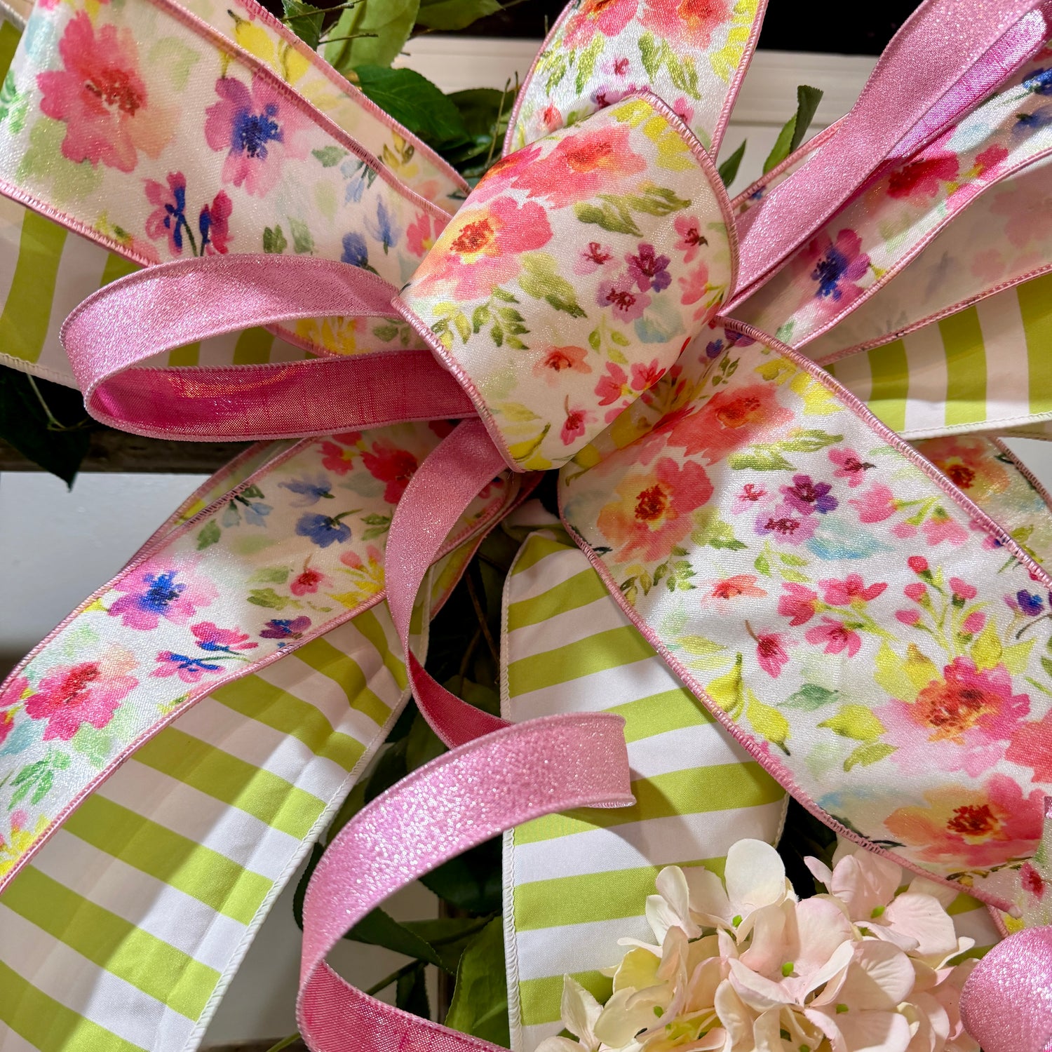 22" Blossom & Vine Handtied Spring Bow