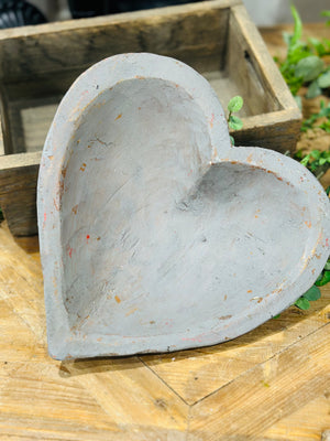 11" Heart Dough Bowl