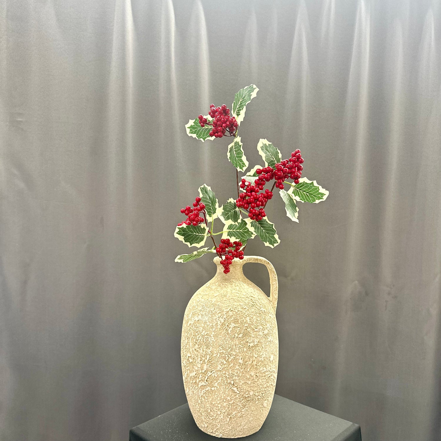 27" Variegated Holly Spray