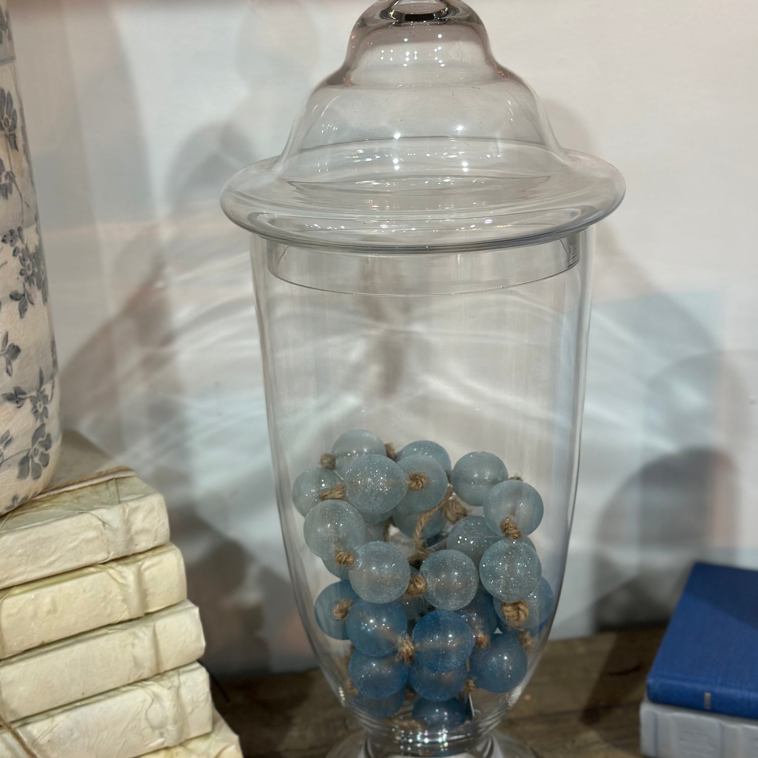18" Clear Glass Canister Vase